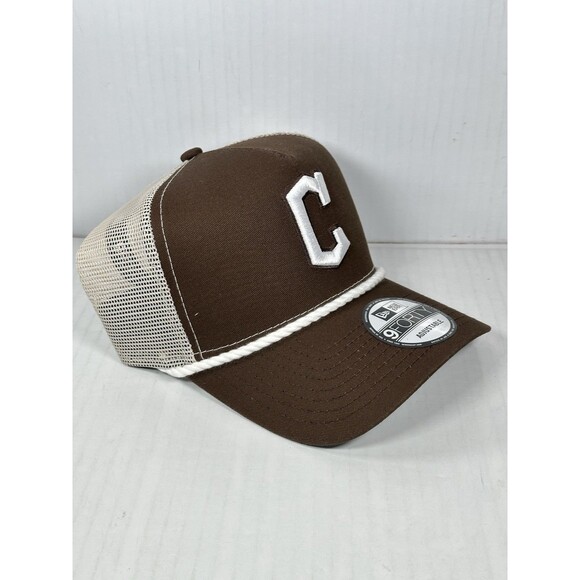 New Era Cleveland Guardians MLB 9FORTY A-Frame Trucker Adjustable Hat Cap NWT - Picture 3 of 5